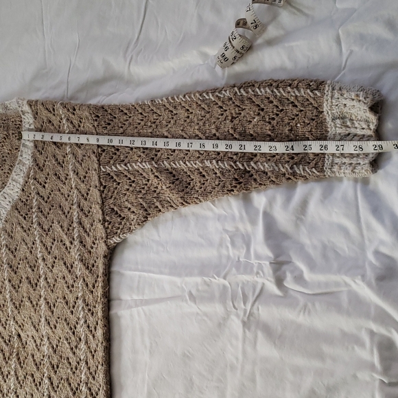 Hand Knit for The Limited, size M/L sweater in neutral tones - Picture 5 of 7